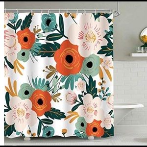 Like New Floral 72x84 Shower Curtain